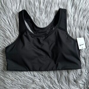 Avia Wireless Racerback Sports Bra Women's Size Medium Black Wirefree